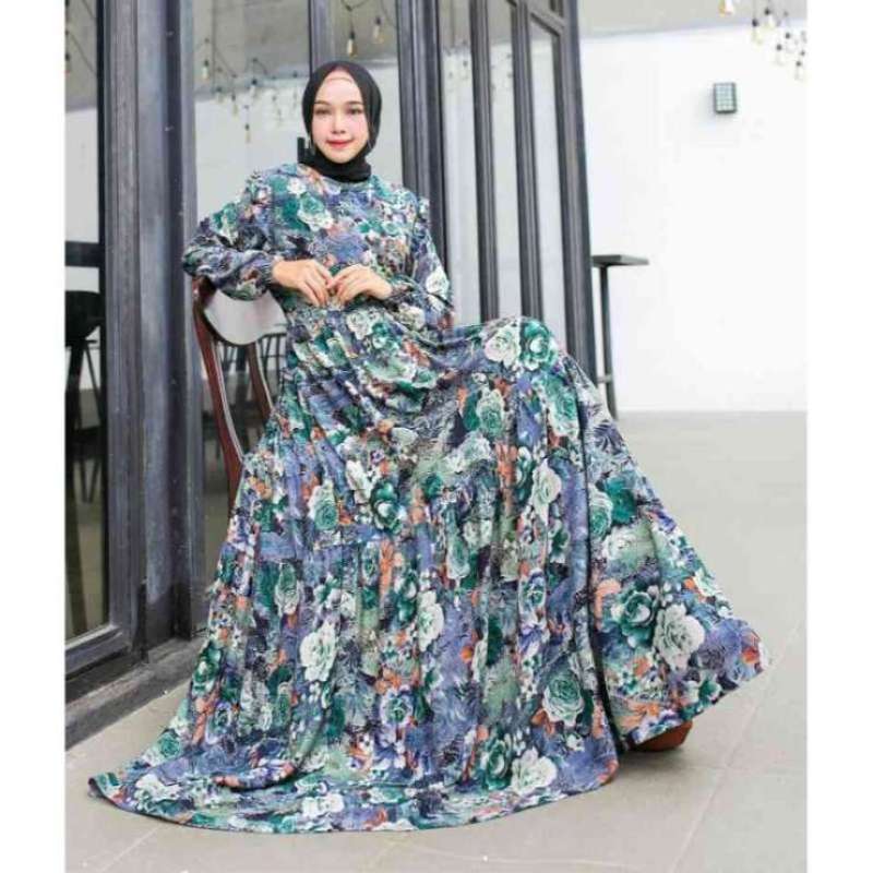 Jual Gamis Kirana Dress Motif All Size Fit To Xl Gamis Terbaru Lebaran 2021 Bahan Katun Rayon Premium Mewah Elegan Fashion Muslim Wanita Kekinian Murah Mei 2021 Blibli