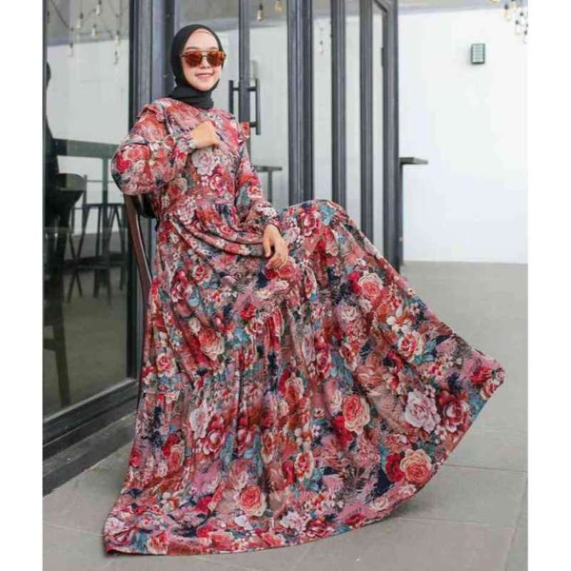 Jual Gamis Kirana Dress Motif All Size Fit To Xl Gamis Terbaru Lebaran 2021 Bahan Katun Rayon Premium Mewah Elegan Fashion Muslim Wanita Kekinian Murah Mei 2021 Blibli