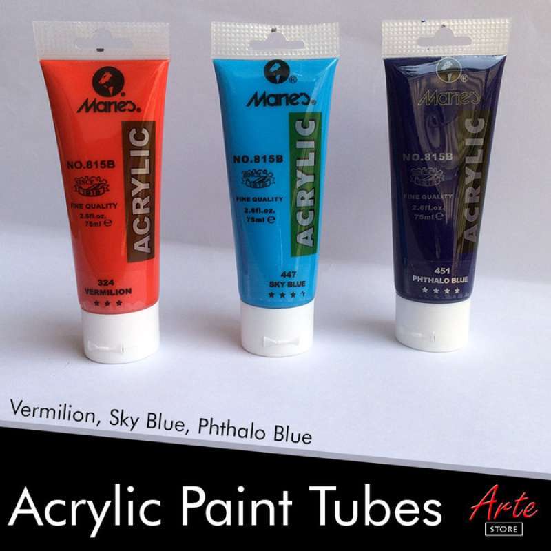 Marie's Acrylic Colors Paint Tube 75ml Titanium White