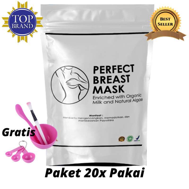 jual masker pembesar dan pengencang payudara terbaik best seller 20x pakai pembesar payudara alami perfect breast mask health breast mask murah mei 2021 blibli