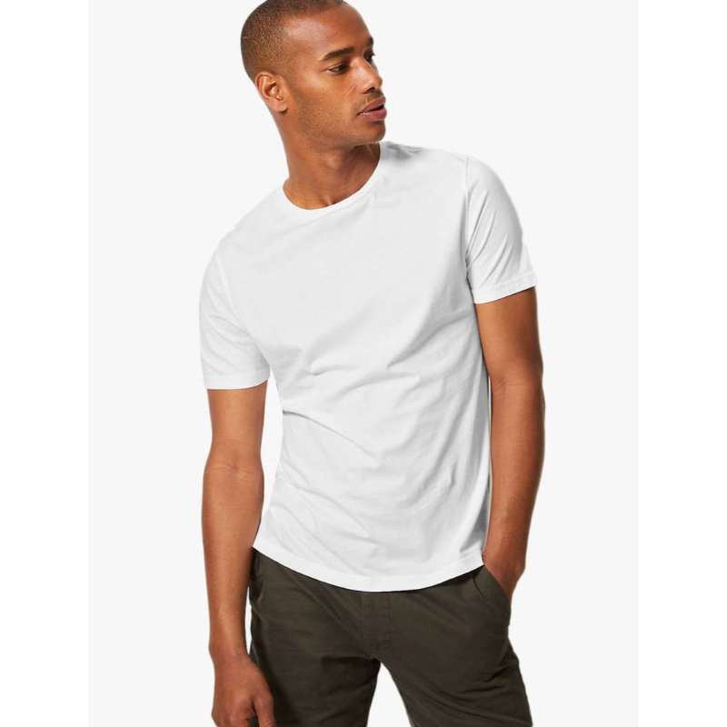 Slim Fit Cotton Crew Neck T-Shirt di 
