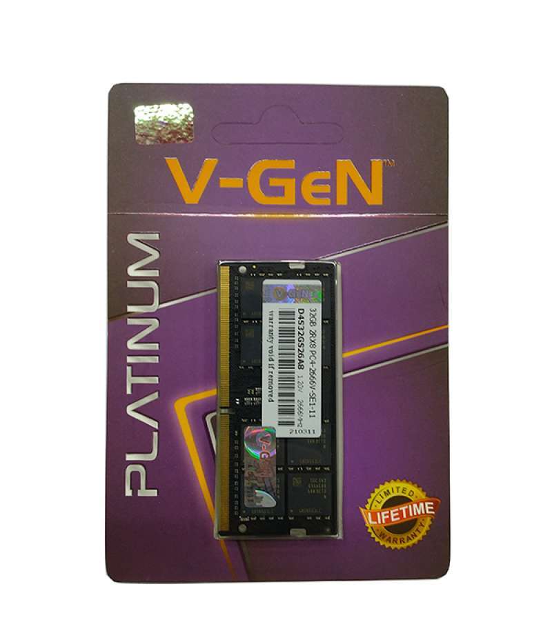 Sodimm 32 Gb Ddr4 2666 Mhz Ram RAM DDR4 SODimm V-GeN Platinum 32GB