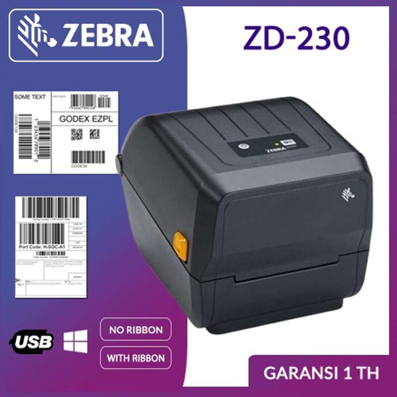 Jual Barcode Printer Zebra Zd230 Zd 230 Usb Pencetak Label Thermal Semicoat Garansi Murah Mei 2021 Blibli