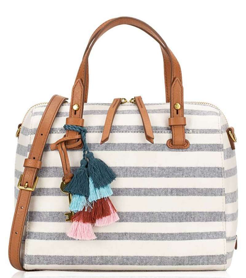 Jual FOSSIL RACHEL SATCHEL BLUE STRIPE di Seller parveenstyle
