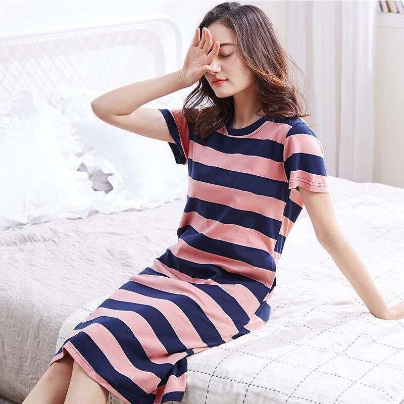 Jual Daster Korea Lengan Pendek Pink Stripped Murah Mei 2021 Blibli