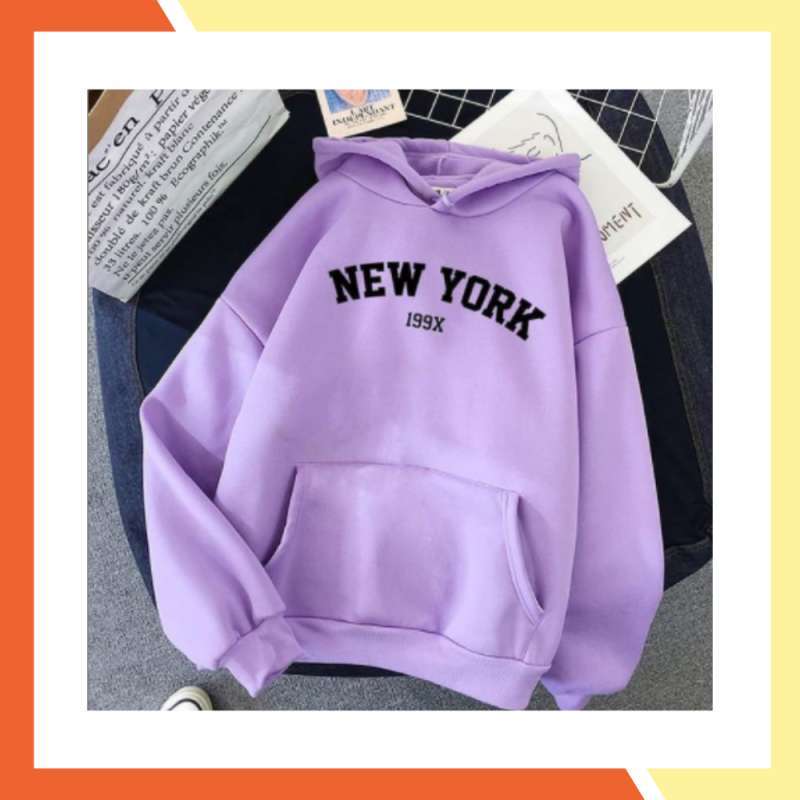 Pullover Purple Plain Hoodie Fashion Long Sleeve Sweatshirt Active Unisex