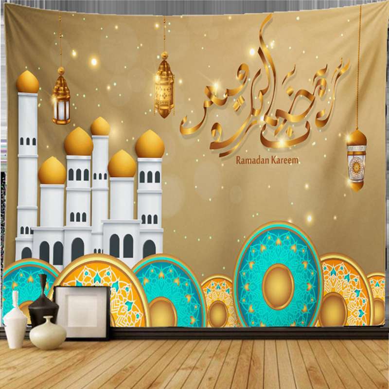 Jual Tapestry Eid Mubarak Wall Hanging Decoration Ornaments Dorm Living Room D 150x100cm Online Mei 2021 Blibli