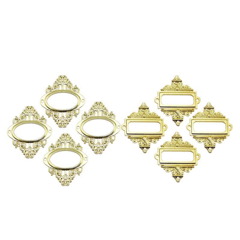Promo 8-pack Cabinet Decorative Card Tag Label Holder Metal ...