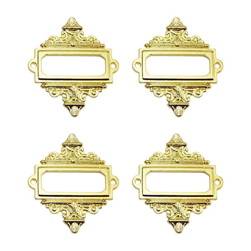 Promo 8-pack Cabinet Decorative Card Tag Label Holder Metal ...