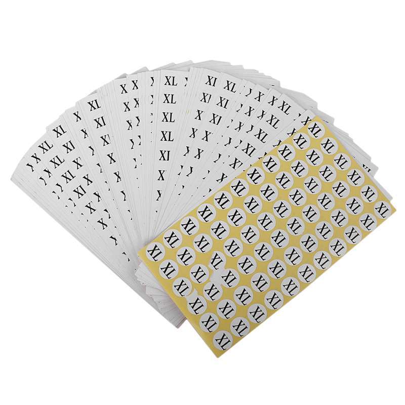 Promo 70 Sheets Clothing Shoes Round Size Stickers Retail ...