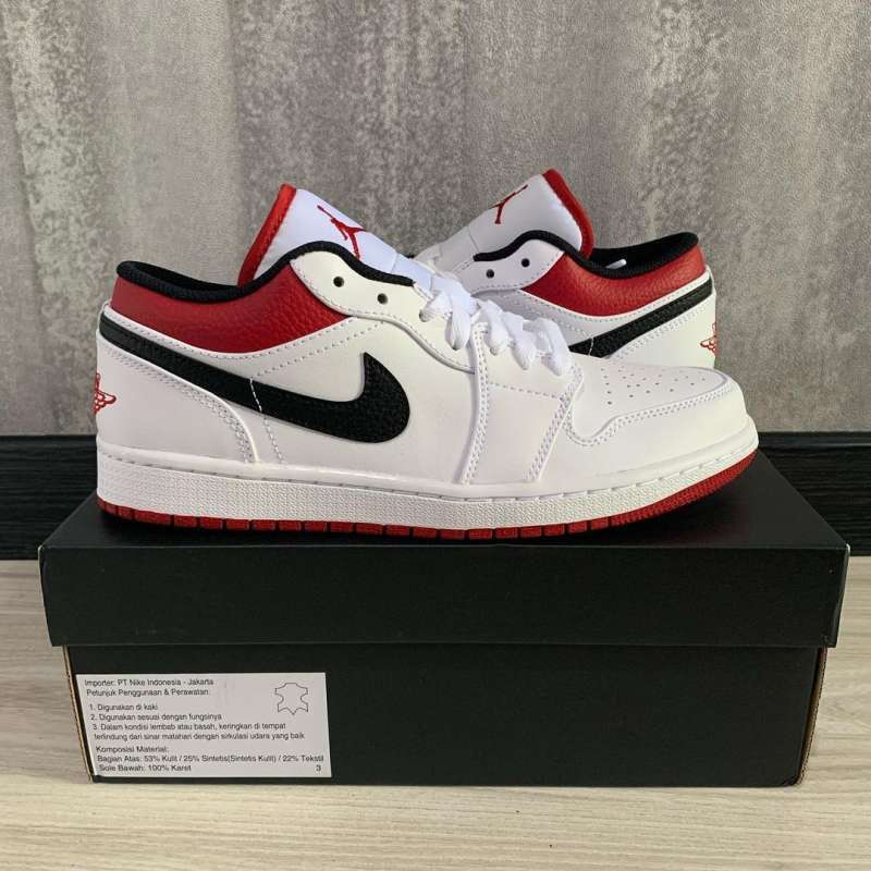 Jual Nike Air Jordan 1 Low White University Red Online Mei 21 Blibli