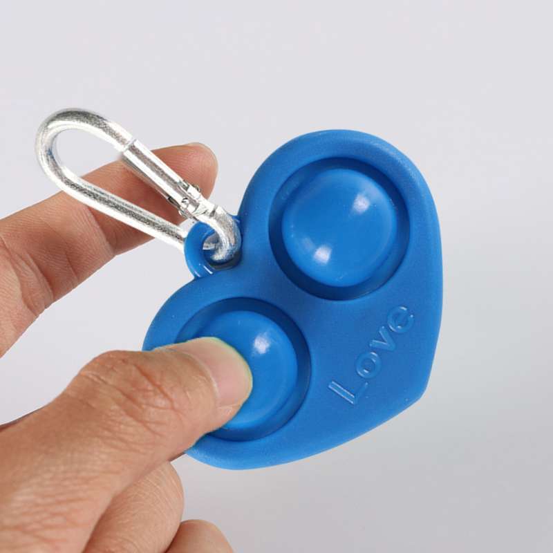 Promo Heart Shape Fidget Toy Simple Dimple Stress Relief Sensory Toy Blue Di Seller Homyl China Blibli