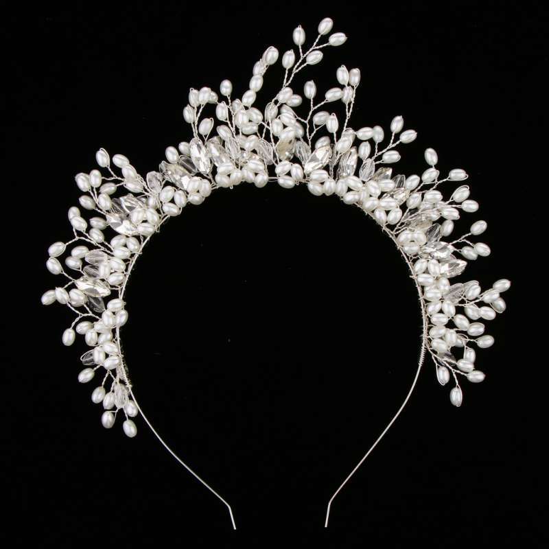 Wedding Glitter Butterfly Tiara Crown Headband Veil Headpiece Luxury Decor 