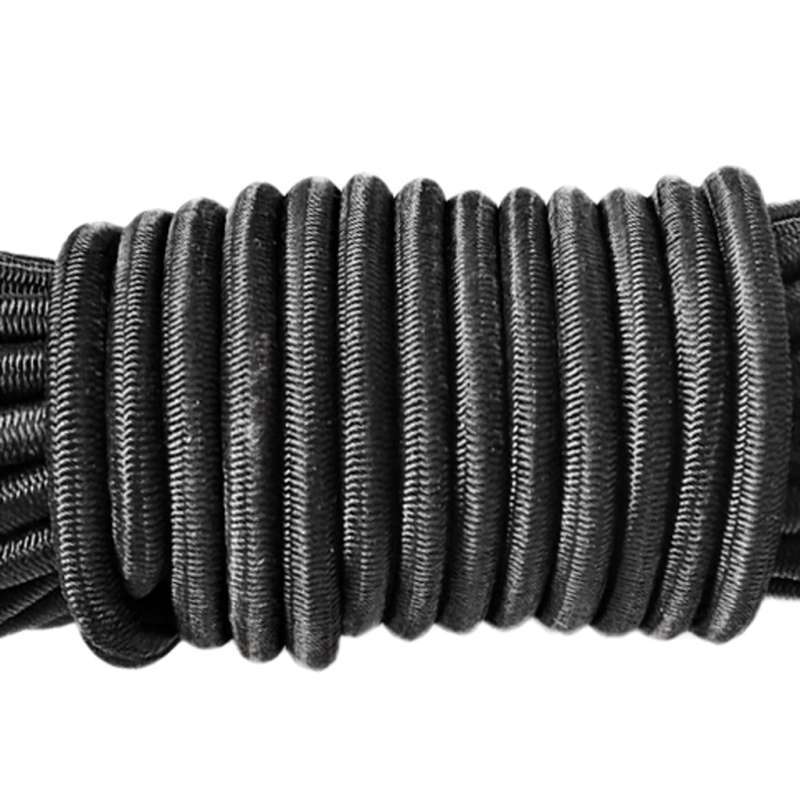 16.4ft Elastic Bungee Rope Shock Cord Tie Down 10Pcs Bean 2-Hole Cordlocks 