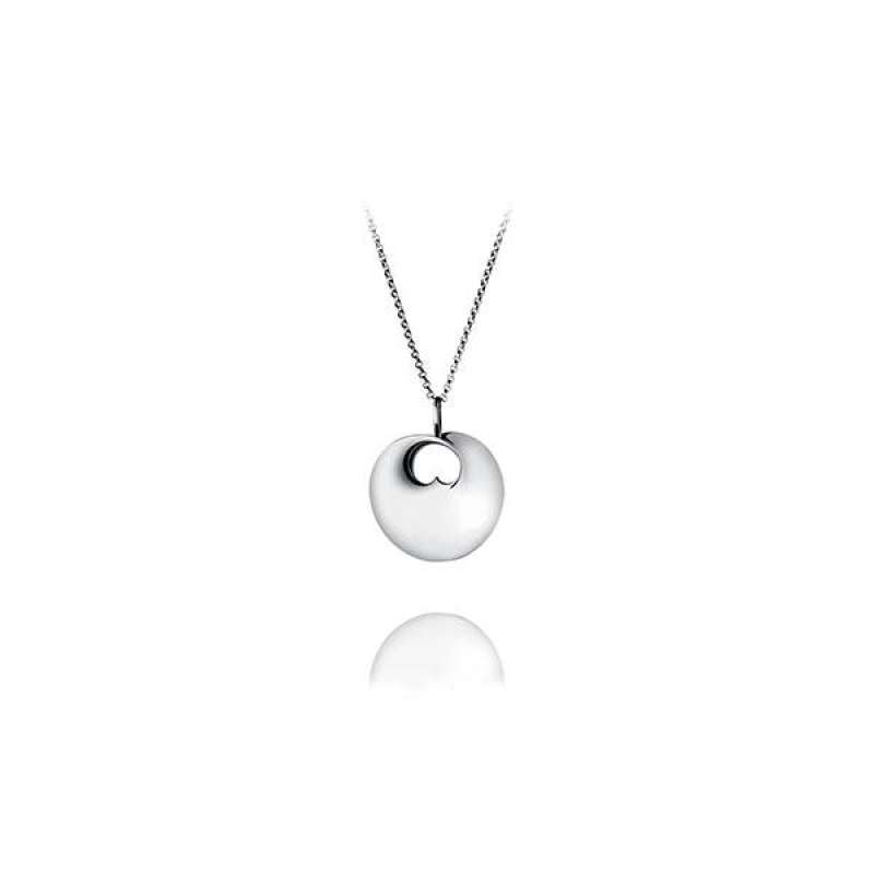 long chain necklace Silver crush 