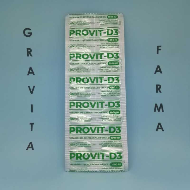 provit d3 1000 ui vitamin d3 harga untuk 1 strip isi 10 tablet