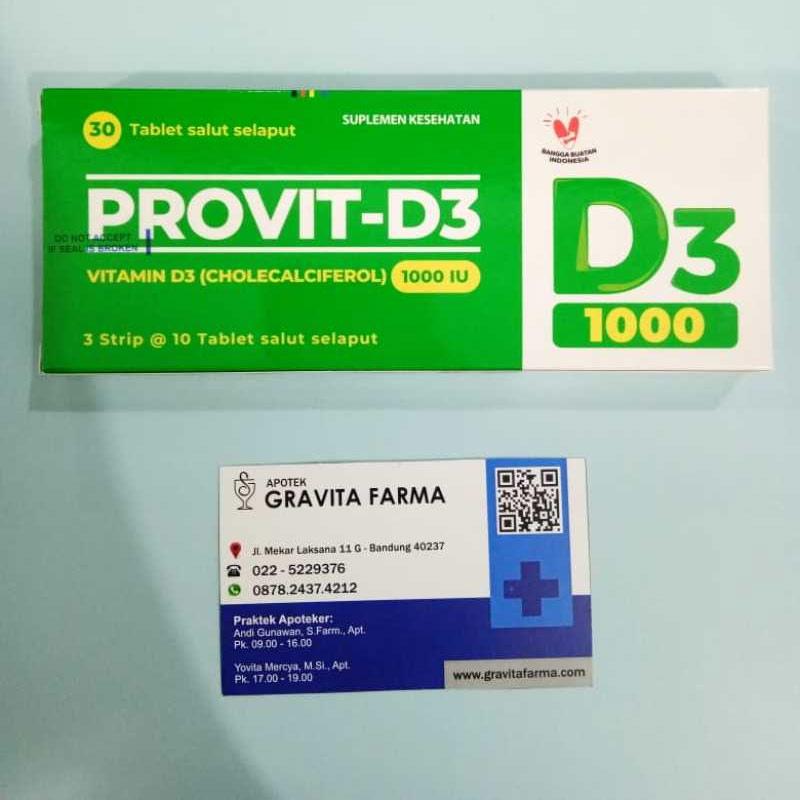 provit d3 1000 ui vitamin d3 harga untuk 1 strip isi 10 tablet