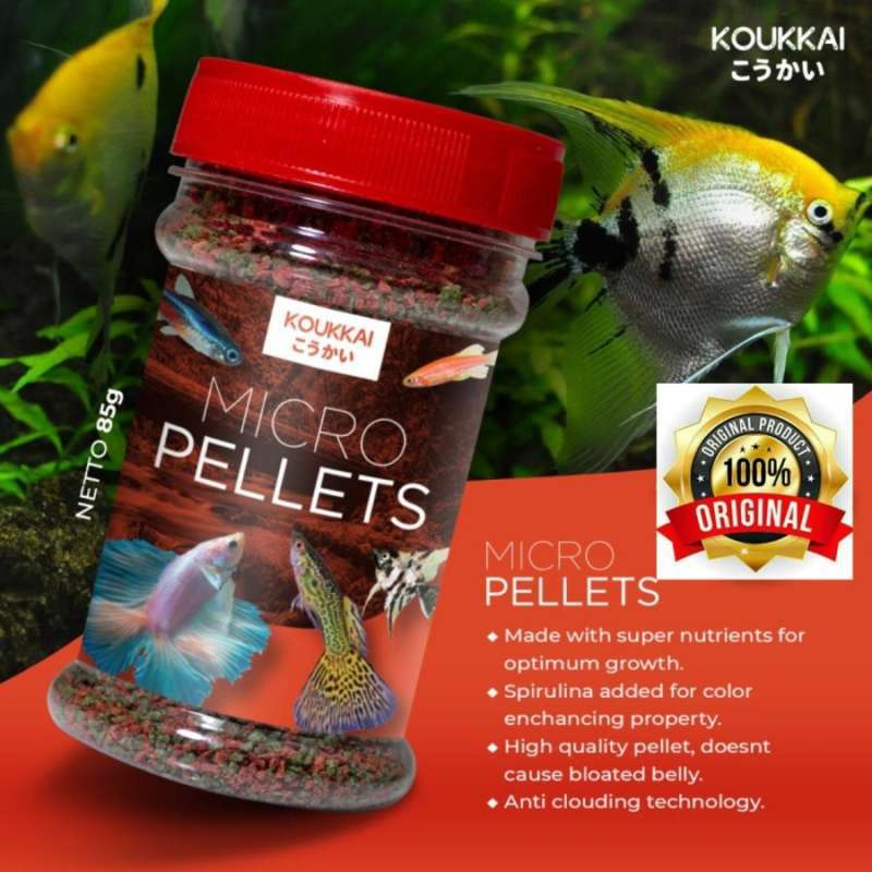 Jual Micro Pellets Pelet Makanan Pakan Pellet Ikan Hias Koukkai