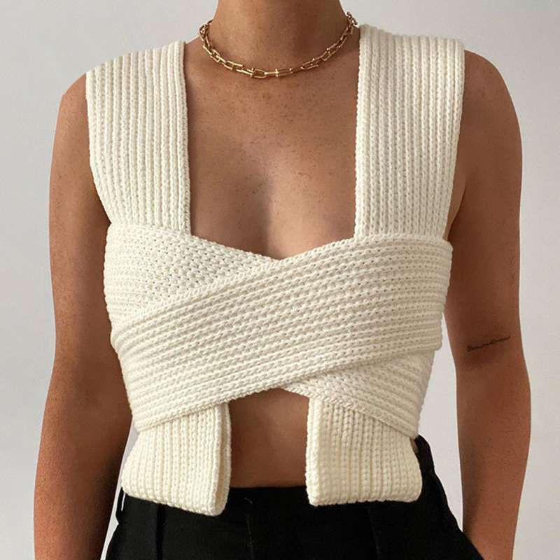 Promo Chic Women Knitted Bandage Self 