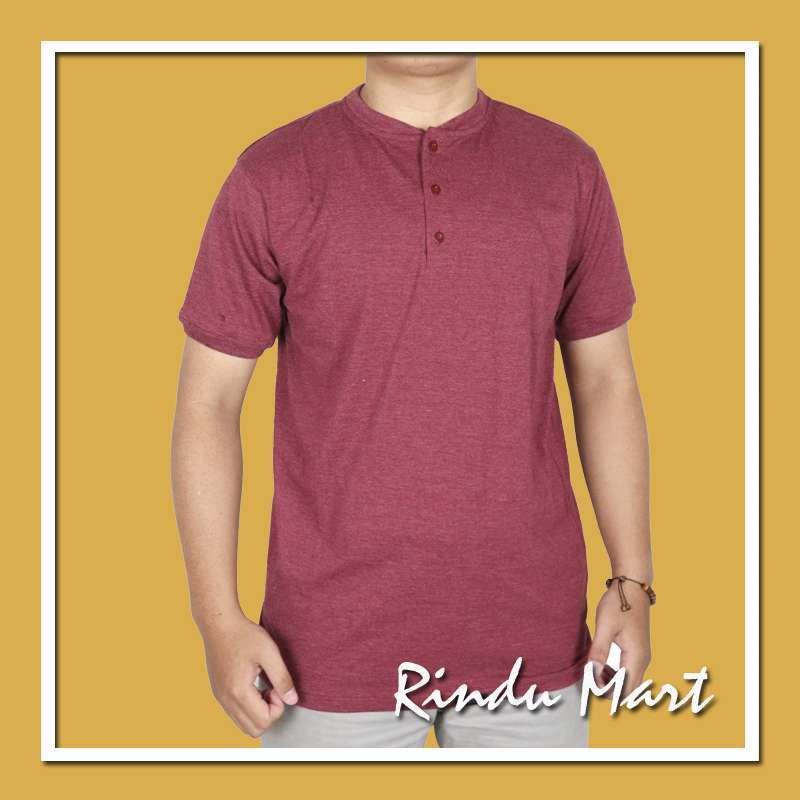 Kaos Kerah Kancing V Neck Polo Shirt 