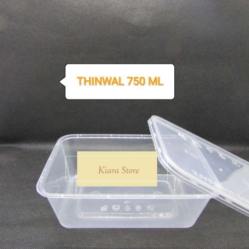 Jual Thinwall 750 Ml Food Container Box Food Grade Isi 25 Pcs Terbaru Juni 2021 Blibli