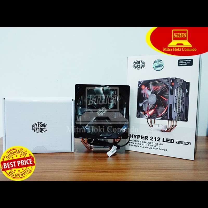 FAN PROCESOR CPU COOLER COOLER MASTER HYPER 212 LED TURBO BLACK