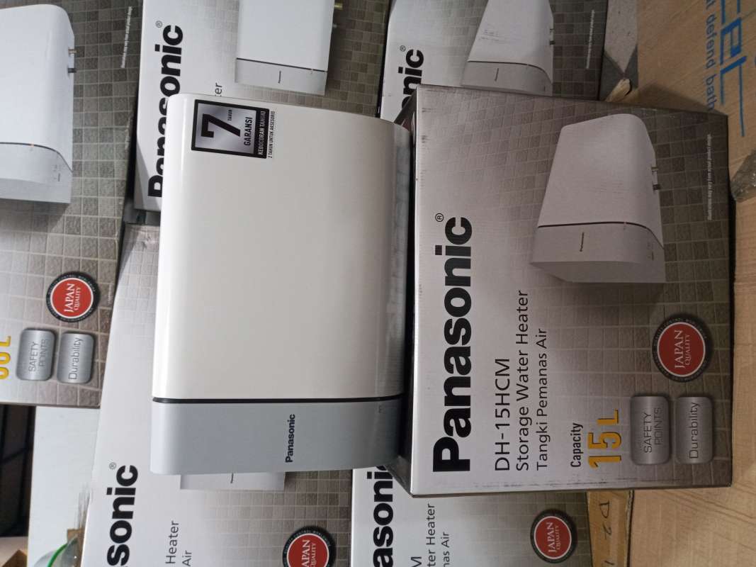 Promo PEMANAS AIR WATER HEATER PANASONIC HEMAT LISTRIK 15 LTR DH-15 HCMRW  15 LITER 350 WATT Diskon 40% di Seller Perlengkapan Rumah Id - Paseban,  Kota Jakarta Pusat | Blibli