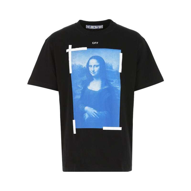 Jual Off white Mona Lisa Print T shirt Black Man L Di Seller
