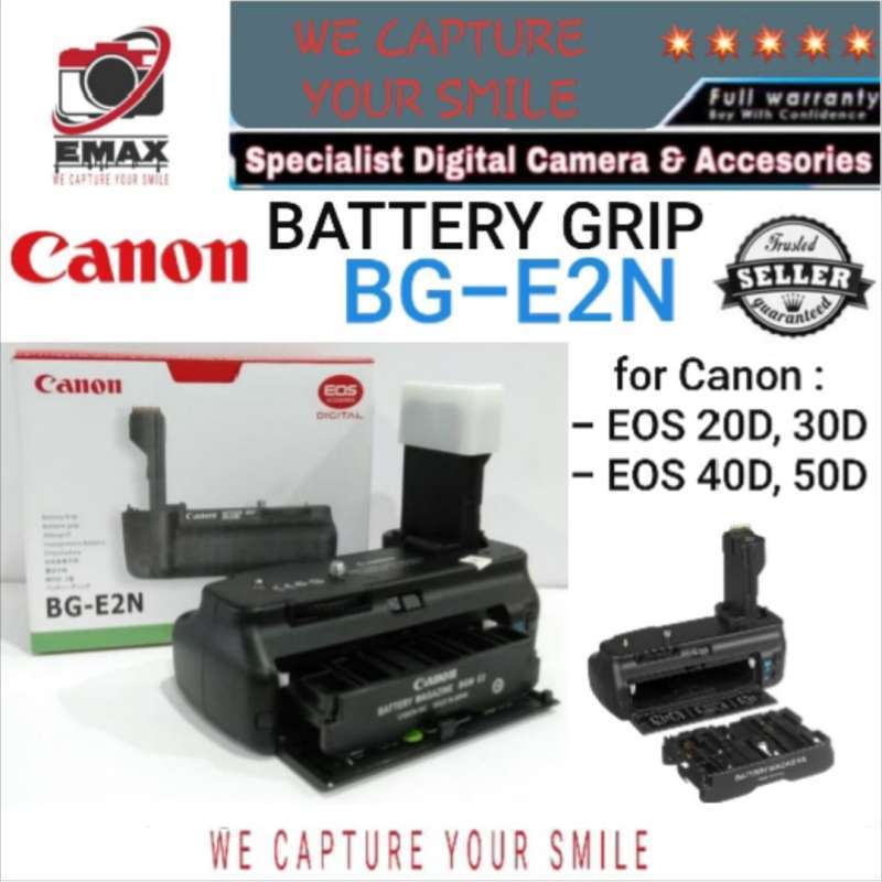 battery grip canon bg e2n canon 50d 40d 30d 20d battery grip bg e2n canon baterai grip bg e2n canon bge2n