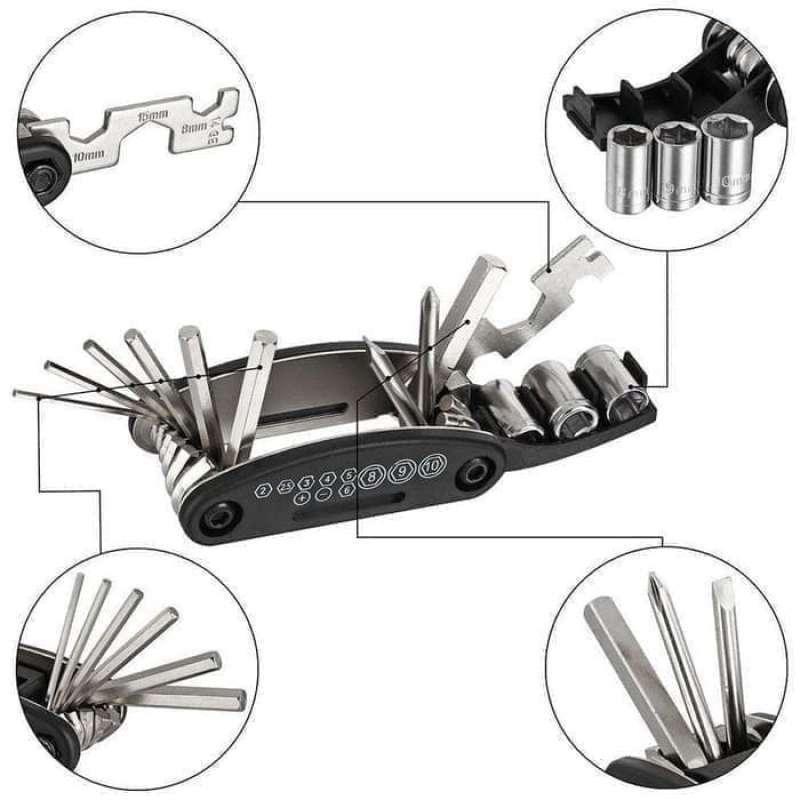 Two Wheeler Cycling Tool Kit Bike Tool Kit Kunci Sok Sepeda Kunci
