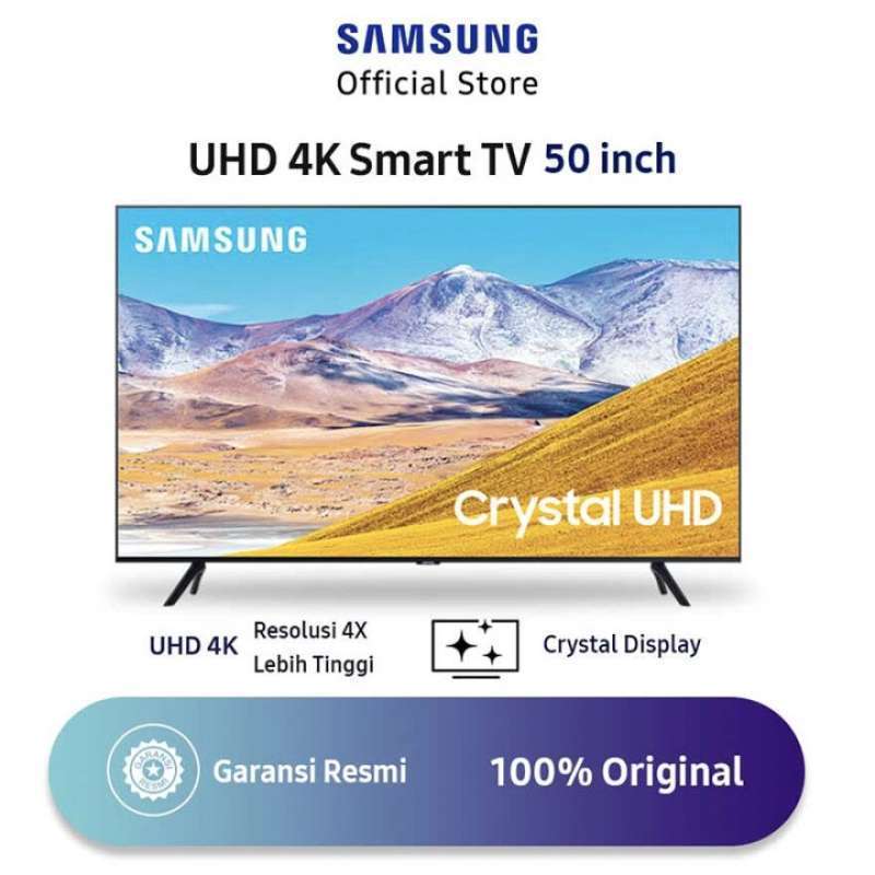 Samsung Crystal Uhd 4k Smart Tv Tu8000 50 Inch Ua50tu8000kxxd Terbaru Agustus 2021 Harga Murah Kualitas Terjamin Blibli