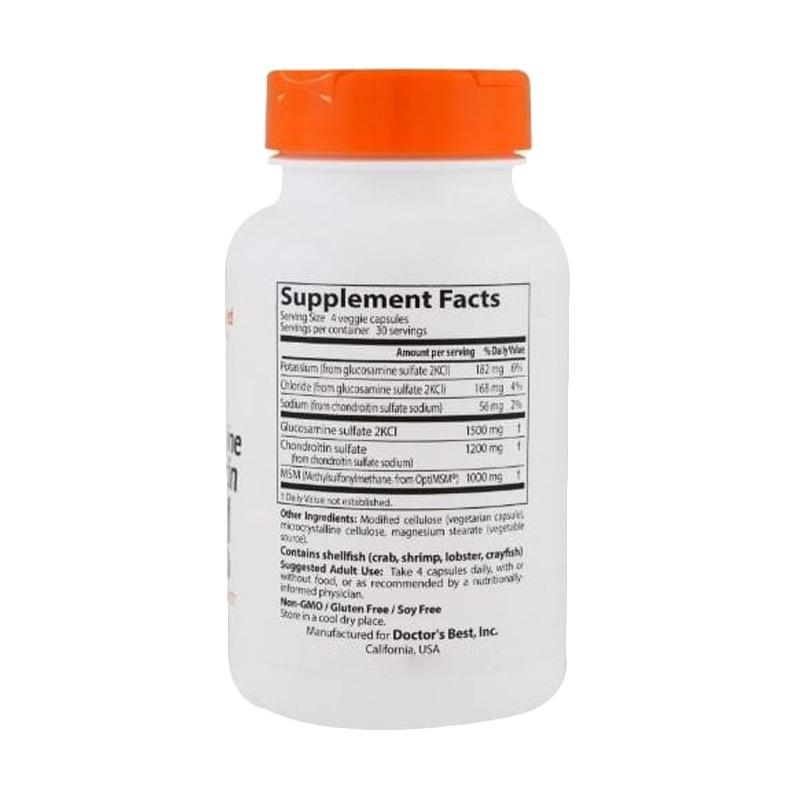 Jual Doctor S Best Glucosamine Chondroitin Msm Dan Optimsm Suplemen Kesehatan 120 Kapsul Online November 2020 Blibli
