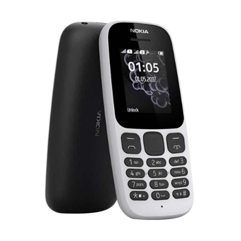 Nokia 105 Handphone - Putih [Dual SIM/ 2017]