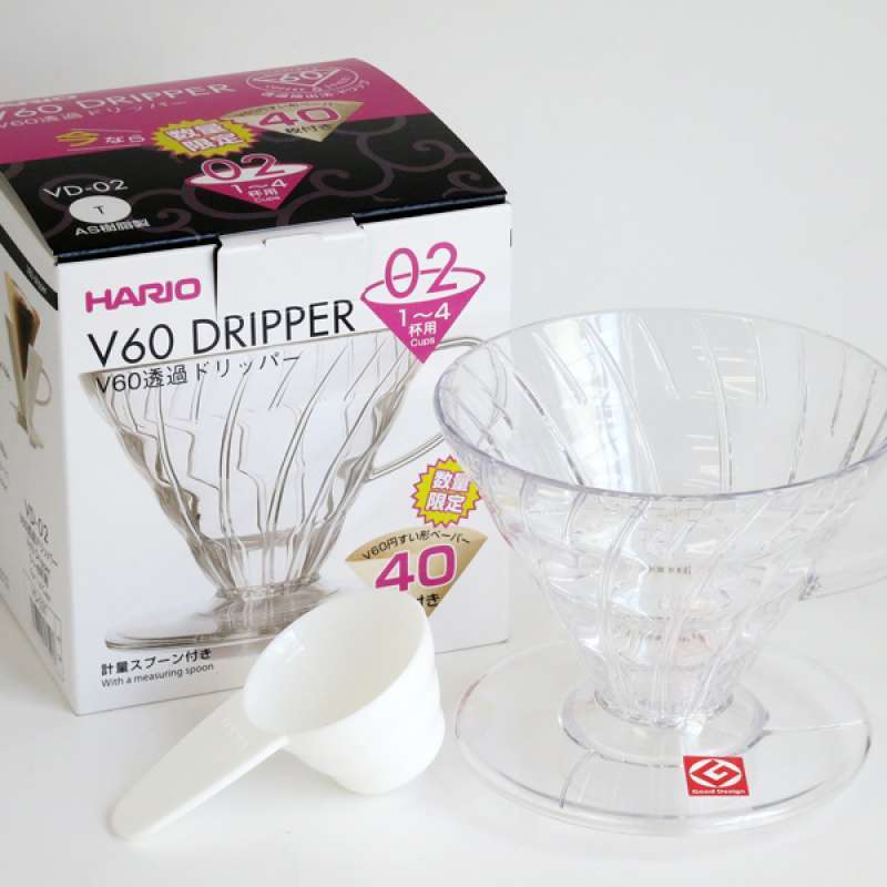 Promo Hario V60 Plastic Coffee Dripper 