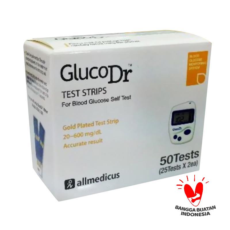 Jual Cod Strip Glucodr Isi 25 Biosensor Gluco Dr Tes Gula 25 Online Desember 2020 Blibli