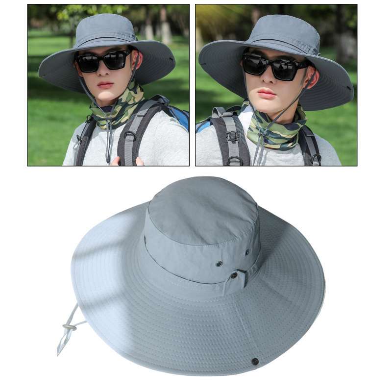Wide Brim Bucket Hat Sunscreen Cap 