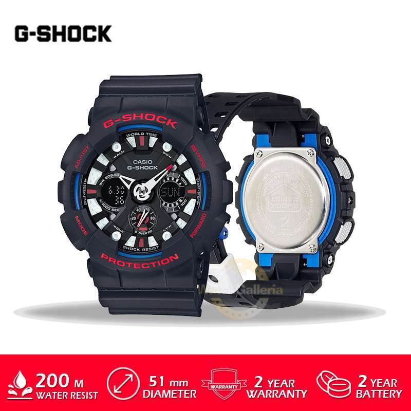 Promo Casio G Shock GA 120TR 1ADR Jam Tangan Pria Hitam Diskon