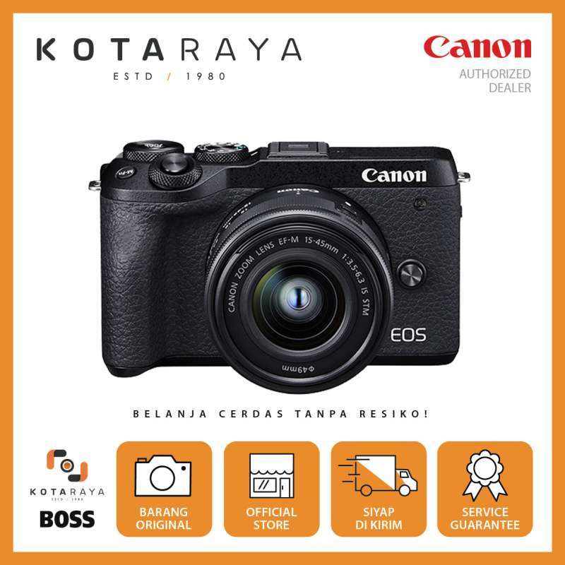 Canon EOS M6 Mark II with 15-45mm GARANSI RESMI