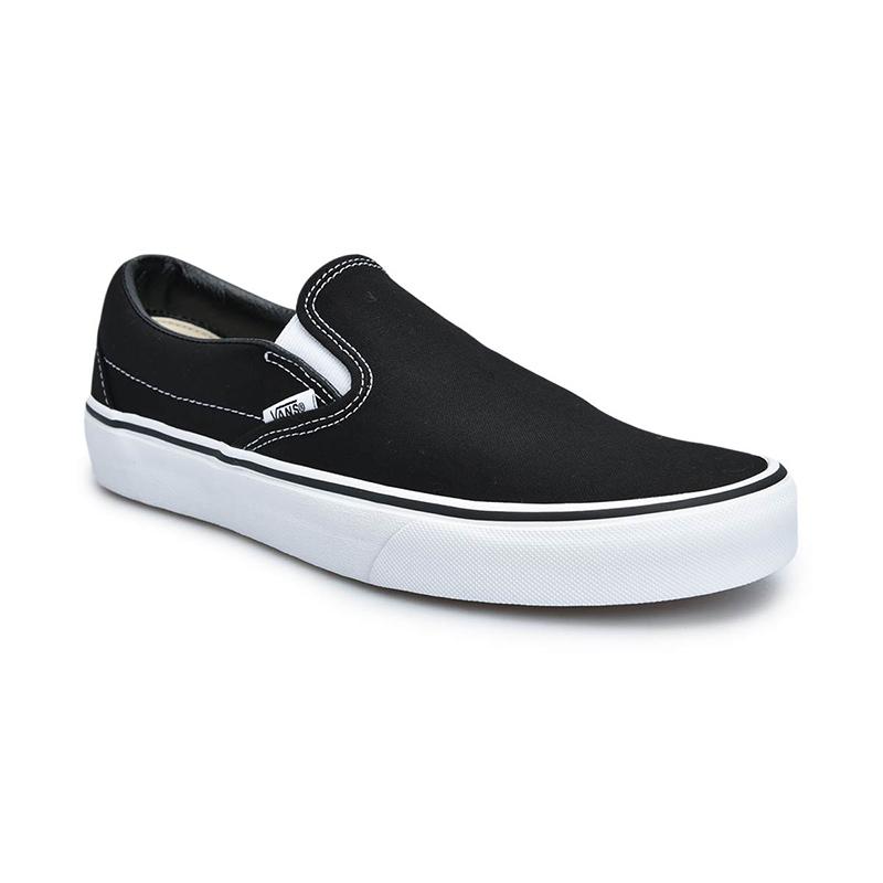 jual vans classic slip on black