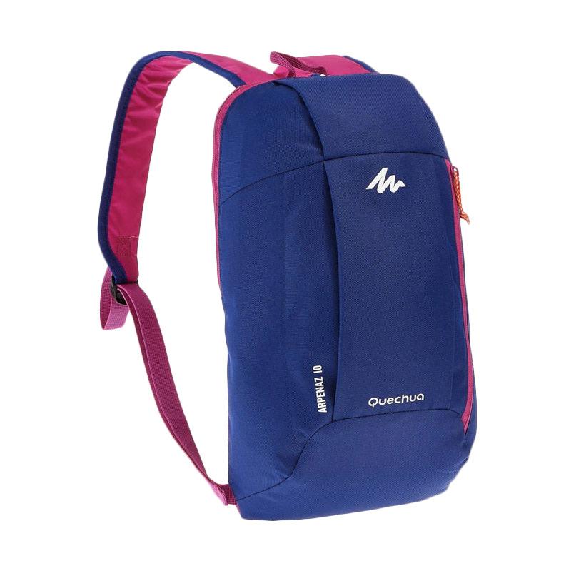 blue hiking backpack