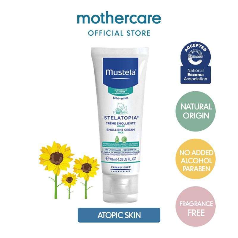 Jual Mustela Stelatopia Emollient Face Cream Atopik Baby Facial
