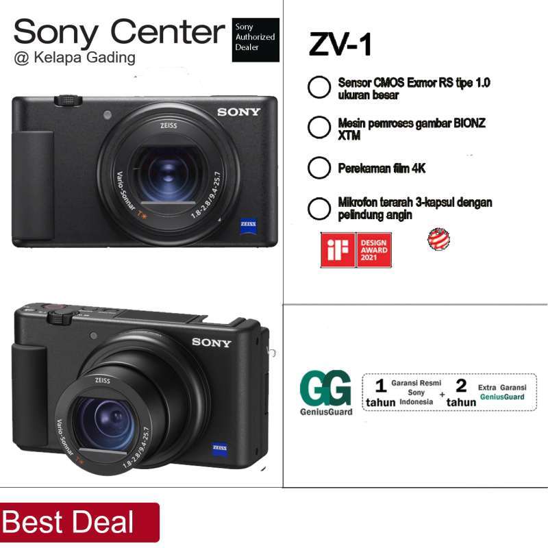 Promo Sony ZV E1 Sony ZVE1 ZV-E1 Mirrorless Camera Body Only - Unit Only  Cicil 0% 3x - Jakarta Selatan - Sony Center Official