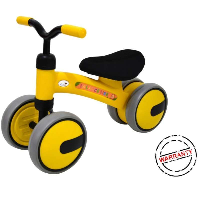 Balance Mini Bike Ride On Baby Sepeda Anak Bayi Seperti United Kuning Kardus