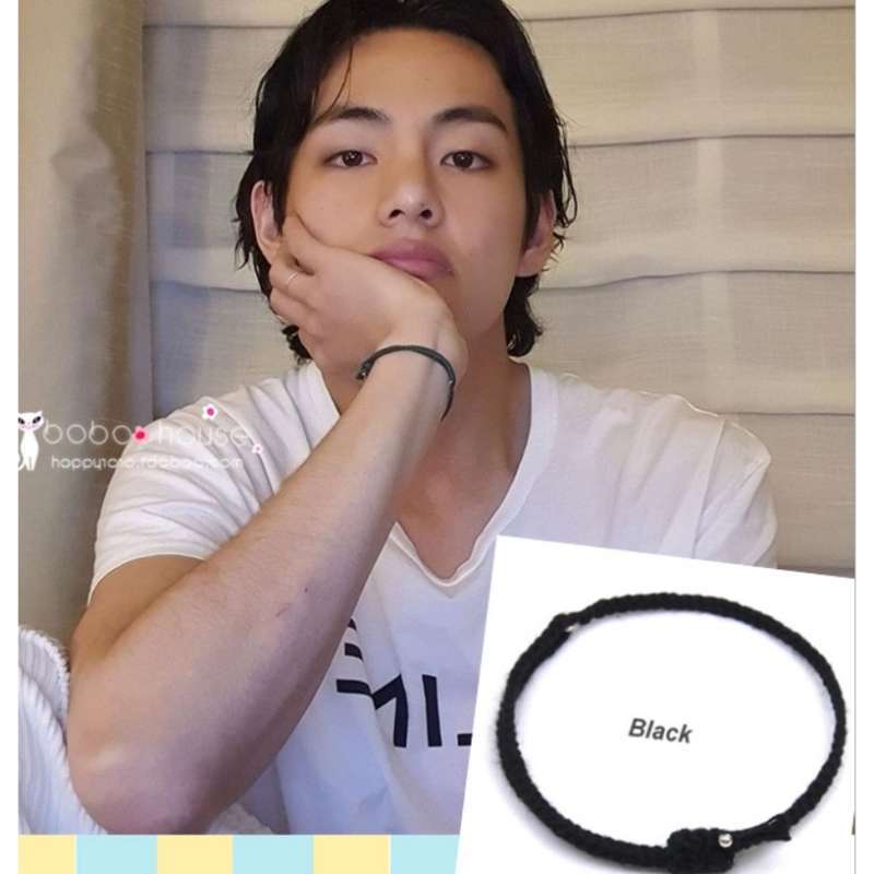 Jual Kpop Hand Rope Hand woven BTS Bracelet Jungkook V Kim Tae