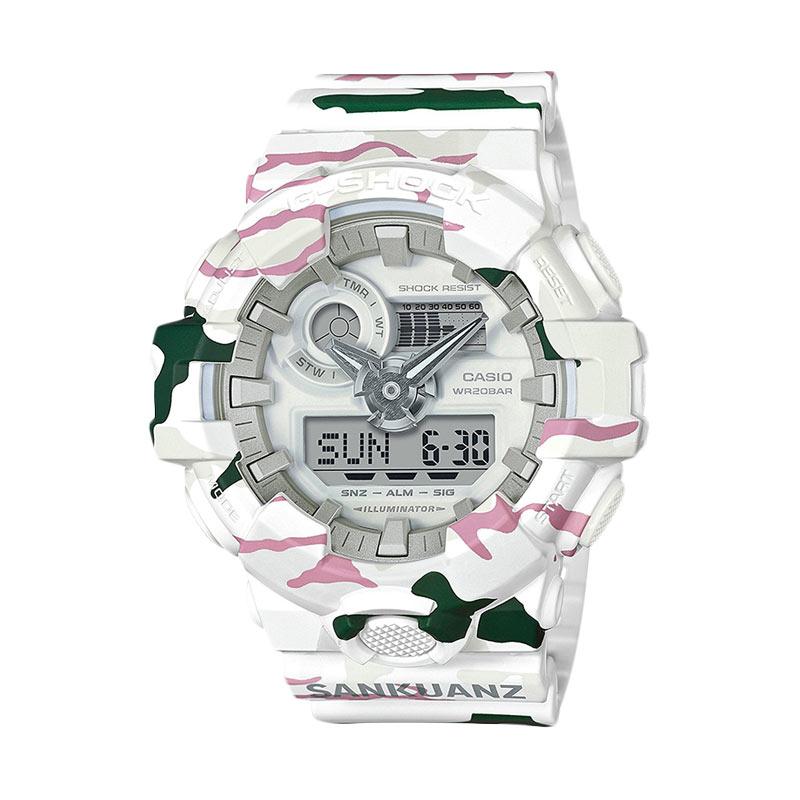 Jual Casio G Shock Sankuanz Collaboration Model Digital Analog Resin Strap Jam Tangan Pria White Ga 700skz 7ajr Online November 2020 Blibli