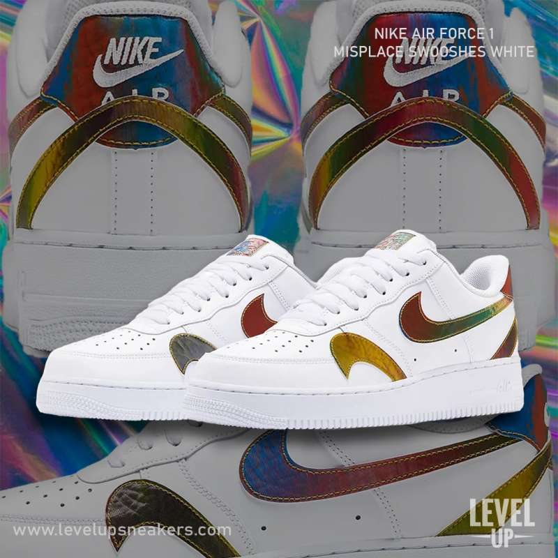 Promo Nike AIR FORCE 1 Misplaced Swooshes White Sepatu Basketball [CK7214-101]  Diskon 5% di Seller Level Up Sneakers - Kota Jakarta Utara, DKI Jakarta |  Blibli