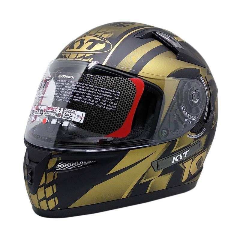 Helm full face black gold new arrivals