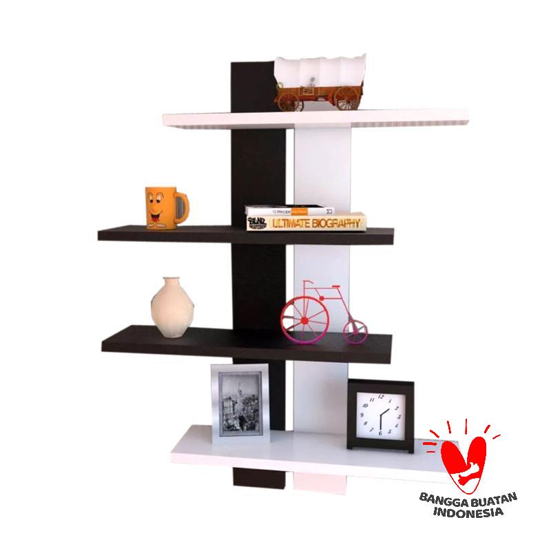 Jual Kencana Floating Shelves Store Rak Dinding Combinasi Hitam Putih Original Online Oktober 2020 Blibli Com
