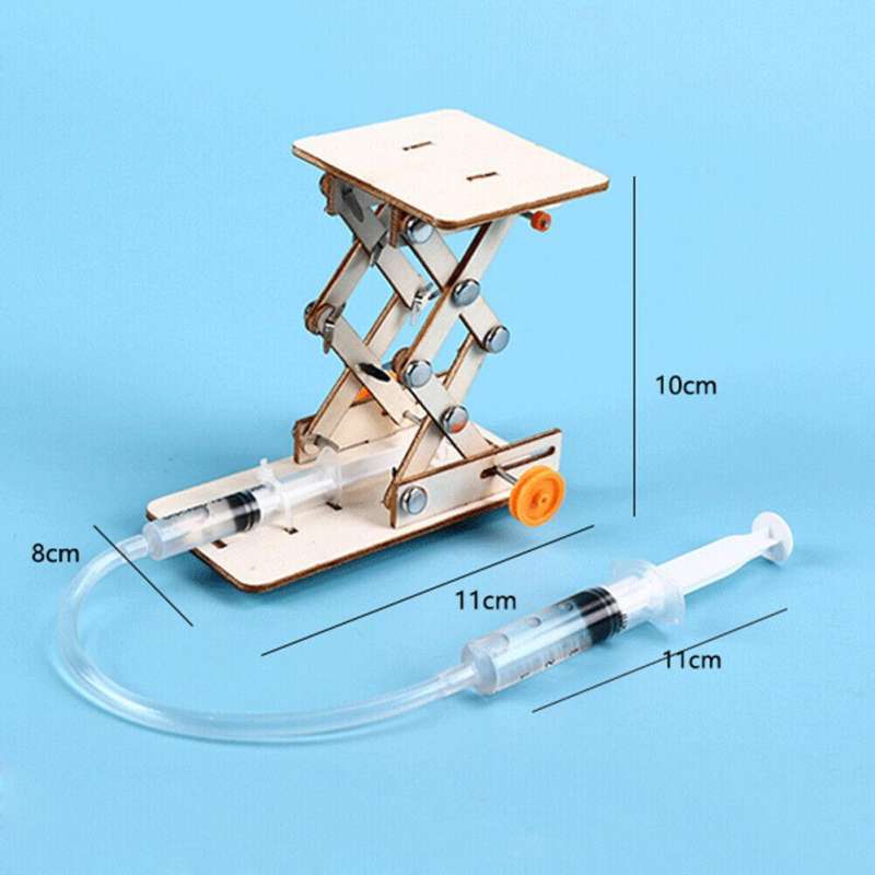 Kids DIY Hydraulic Lift Table Model Kit Experiment Science Educational To*wy 