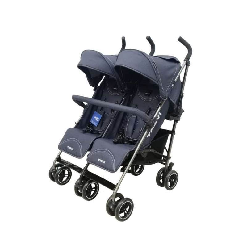 Stroller Babyelle Twin Trevi kereta dorong bayi kembar Baby Elle Dark Gray